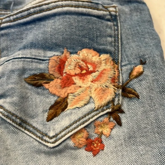 Driftwood Jeans “Lulu” embroidered denim shorts Size 24 - Picture 6 of 9